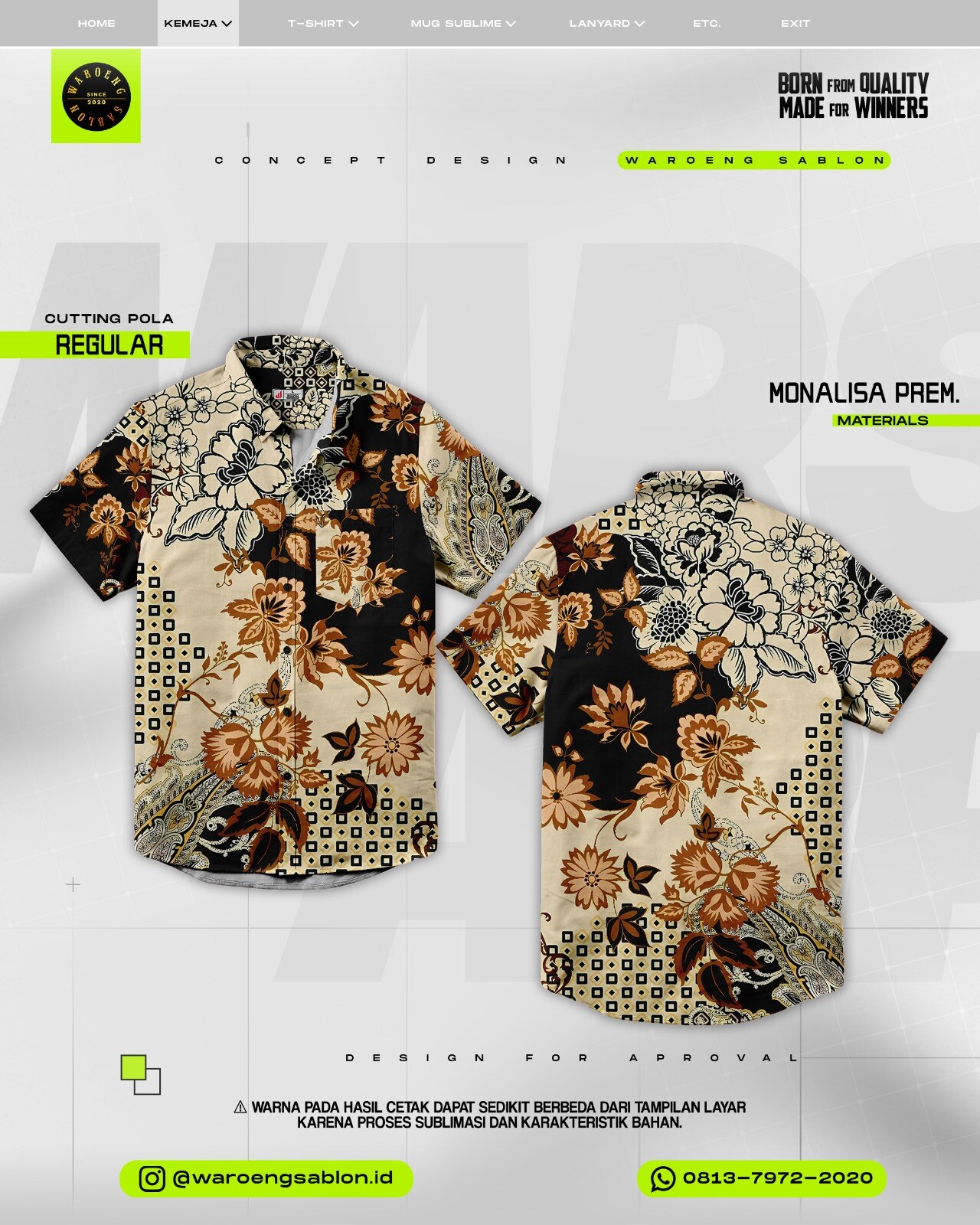 Produk custom Waroeng Sablon 14