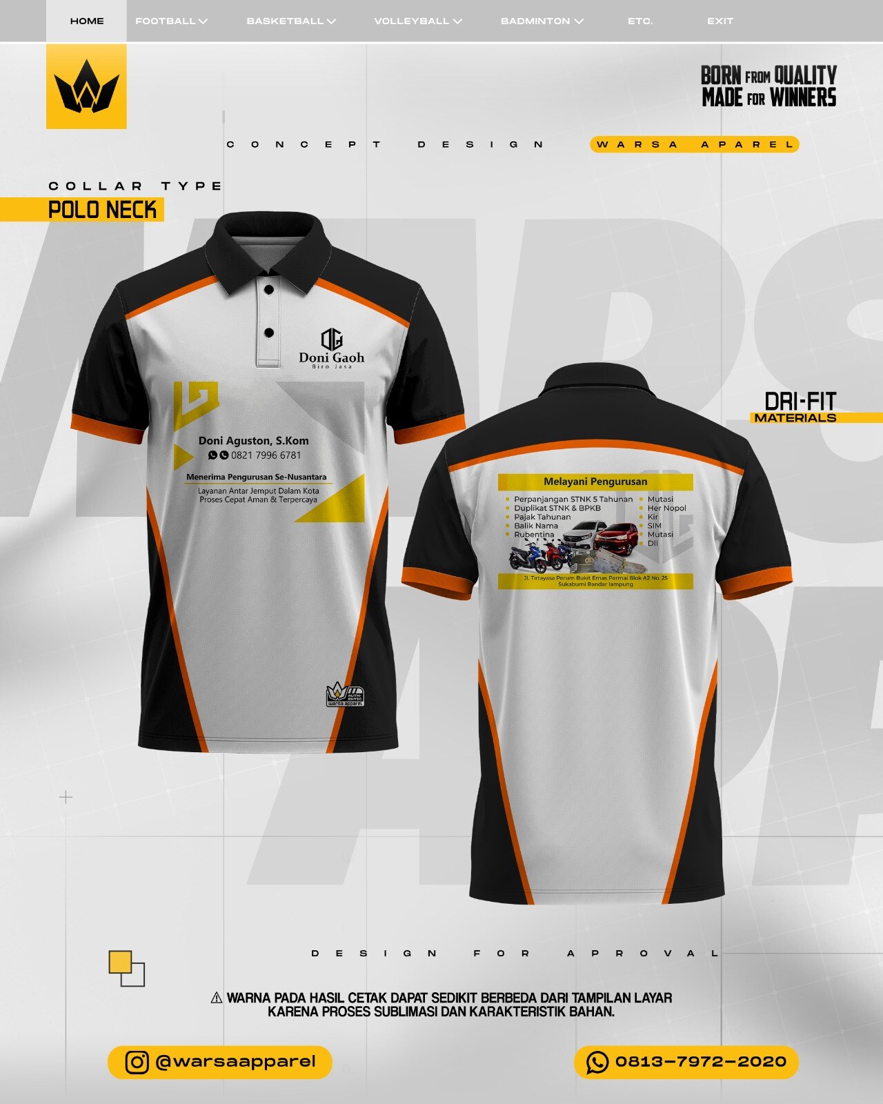 Produk custom Waroeng Sablon 20